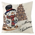 thumbnail image 2 of Fiudx Liquidación De Ahorros De Verano Funda De Almohada Suave De Lino Navideño, Funda De Cojín Para Cintura Para Sofá, Decoración Del Hogar, 2 of 7