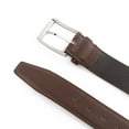 thumbnail image 3 of Men's Leather Dress Belt with Single Prong Buckle Belts for Men,1.5 inch Wide, 3 of 4