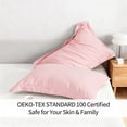 thumbnail image 5 of Kelnaro 2 Pack Microfiber Pillow Shams - Ultra Soft Breathable 20"x26" Sham Covers with Envelope Closure - Standard Size - Light Pink, 5 of 5