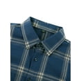thumbnail image 5 of Liacowi Men's Casual Plaid Shirt Regular Slim-Fit Long-Sleeve Button Down Shirts Coat Tops, 5 of 9