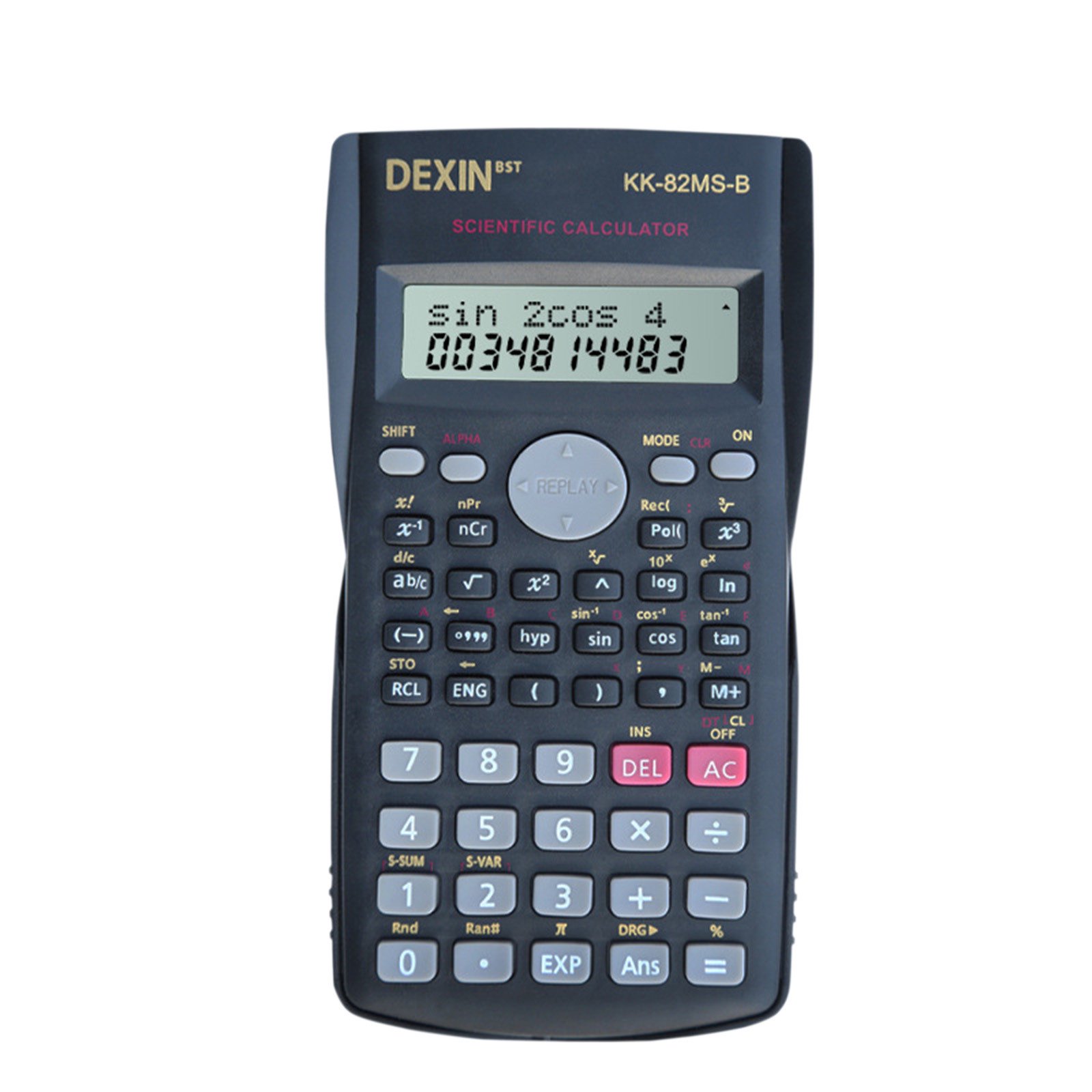 Matoen12 Multifunctional Scientific Calculators for Kids Students 8 Digit LCD Display 2 Button Batteries Powered Included Back to School Supplies 2.1 x3.3