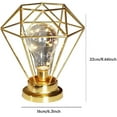thumbnail image 2 of LINLIN Diamond Table Lamp, Metal Table Lamp, Battery Operated Diamond Shape Bedside Lamp, Floor Lamp, 2 of 6