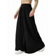 thumbnail image 1 of Pantalones Palazzo Holgados de Cintura Alta Elástica para Mujer, Informales, con Bolsillos, Holgados y Largos de Otoño Negro XL, 1 of 8