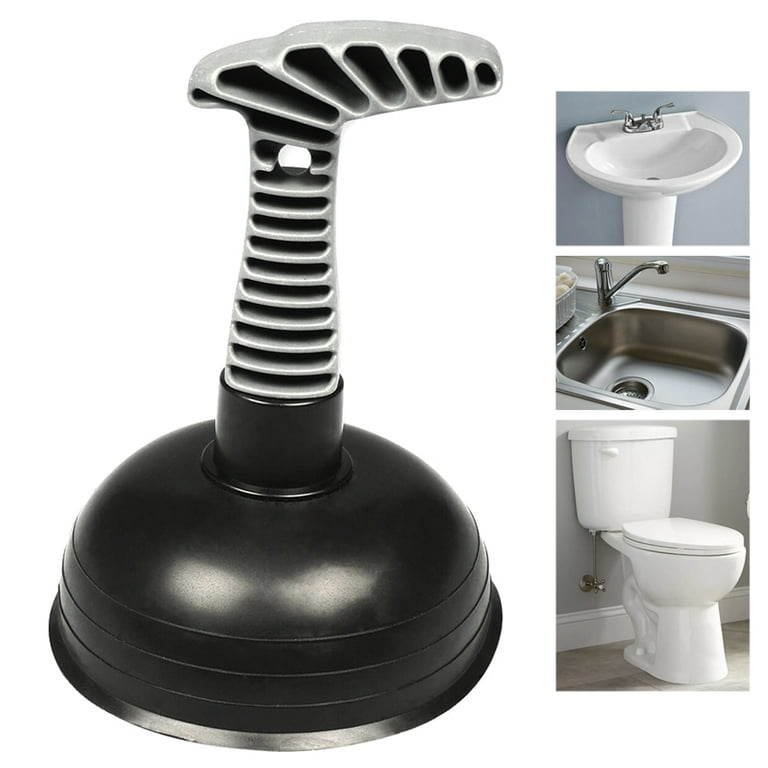 Mini Sink Plunger with Ergonomic Handle, Kitchen Drain Plunger, 4.5 X 4.5  X 7.