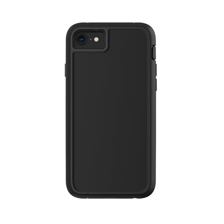 onn. Rugged Phone Case with Holster for iPhone 6, 6s, 7, 8, SE 2020, SE 2022 - Black