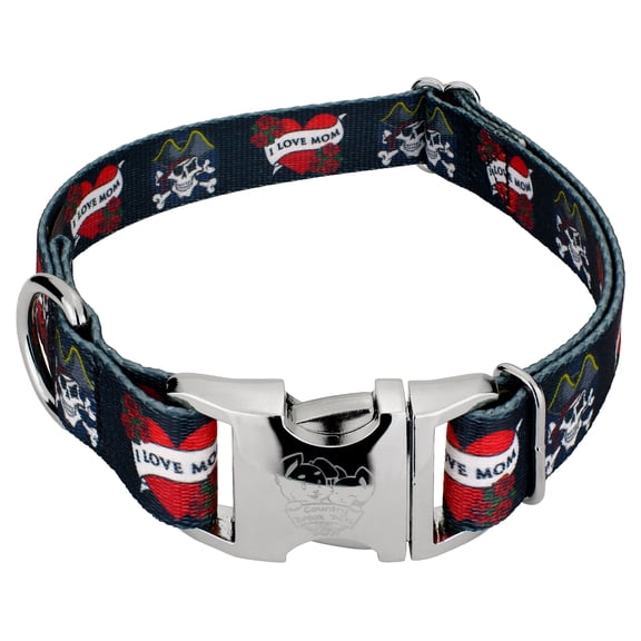 Country Brook Petz® Premium I Love Mom Dog Collar, Large