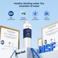 thumbnail image 2 of GLACIER FRESH UKF8001 Compatible with Whirlpool Refrigerator Water Filter 4, EDR4RXD1, EveryDrop Filter 4, 4396395, Maytag UKF8001, UKF8001AXX, WHR4RXD1, KAD4RXD1, 46-9006, Puriclean II, Pack of 1, 2 of 9