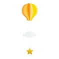 thumbnail image 2 of Xingzhi 4pcs Paper Captivate Guests With Hanging Air Balloon Clouds Stars Wide Application Made With Paper type 1, 2 of 6