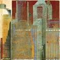 thumbnail image 2 of NOAH 12x12 Gold Ornate Wood Framed with Double Matting Museum Art Print Titled - Urban Blocks I, 2 of 4