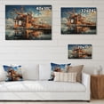 thumbnail image 4 of Designart "Port Industrial gracefulness II" Nautical & Beach Print on Natural Pine Wood, 4 of 5