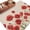 Beige, variant on Red Poppy Round Area Rug 3.3Ft Washable Circle Rugs for Dining Room Table, Spring Summer Farmhouse Flowers Watercolor Non-Slip Carpet Floor Mats Indoor Outdoor Carpet Runner Aesthetic Home Decor