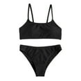 thumbnail image 1 of WEIYLL Swimsuit for Girls Sport High Waist Summer Beach Rash Guard Solid Color Toddler Bathing Suit 2 Pcs for, 1 of 7