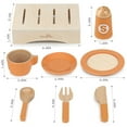 thumbnail image 5 of Dreamon Children's 14-Piece Wooden Play Kitchen Toy Set for Toddlers 3-7 Years, Neutral Color, 5 of 7