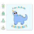 thumbnail image 3 of Central 23 - Cute Birthday Card for Him - 'Happy Birthday Unclesaurus' - Uncle Birthday Card - Fun Birthday Card - Comes with Cute Stickers, 3 of 3