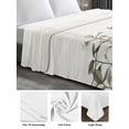 thumbnail image 6 of Blue Floral Spring Twim Size Flat Sheet, Wrinkleproof & Fadeproof Cooling Flat Bed Sheet Only, Summer Botanical Flower Vintage Breathable Soft Bedding Top Sheets 66 x 96 Inches, 6 of 8