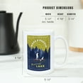 thumbnail image 5 of 15 fl oz Ceramic Mug, Bluestone Lake, WV, Lake Life Series, Wake and Paddle, Landscape With Trees, Dishwasher & Microwave Safe, 5 of 5