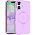 thumbnail image 1 of [PST] iPhone 16 Case, Hybrid Silicone Matte Back Cover with Magnetic (MagSafe Compatible), 1 of 5
