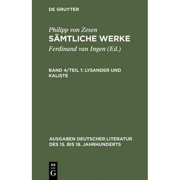 Lysander und Kaliste, (Hardcover)