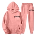 thumbnail image 2 of TIANZEN Men's Casual Hoodie And Jogger Set Letter Print Sweatsuit For Everyday Wear Spring Fall Winter Outfit Mens Formal Wear Modern Suits for Men, 2 of 4