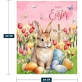 thumbnail image 2 of Easter Kids Throw Blanket Small Pink Easter Rabbit Egg Bunny Blanket for Girls Boys Child Baby Bed Soft Fuzzy Plush Fleece Blankets and Throws Cute Spring Blanket 40x50, 2 of 6