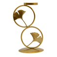 thumbnail image 1 of Toystoory Candelabro de hoja de ginkgo de estilo retro europeo, candelero forjado simple moderno, adorno de de hierro para el hogar, bar, fiesta, Decoración del hogar No.1 Toystoory HA026446-01, 1 of 1