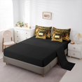 thumbnail image 3 of Manfei Cute Pets Dog 7pcs Queen Bedding,Cartoon Halloween Lantern Bedding Comforter Set Queen,Gray,Halloween Reversible, 3 of 7