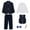 N197-Navy, variant on Boys Suits 5 Piece Set Boys Suit For Kids Tuxedo Wedding Outfit Boy Formal Suits Slim Fit Suit Set Modern Fit Kids Tuxedo Suits 3-4 Years