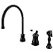 thumbnail image 3 of Kingston Brass KS3815PLBS Robinet de Cuisine à Large Diffusion, 9 Pouces, Bronze Huilé, 3 of 4