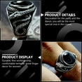 thumbnail image 4 of Black Creative Snake Ring Animal Exquisite Finger Ring Fashion Finger Jewelry, 4 of 6