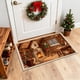 thumbnail image 5 of Seyotauo Christmas Decor 3D Stereoscopic Embroidery Carpet - 24 x16 inch Polyester Xmas Decor Indoor Outdoor, Absorbent Nonslip Dirt Proof Washable Foot Mat for Entryway Kitchen Bathroom Porch Patio, 5 of 6
