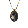 thumbnail image 1 of Brown Cat Stare perfil Animal Vintage Collar Colgante Vintage de bronce antiguo de joyeria de lujo de regalo Unbranded M, 1 of 3