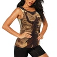 thumbnail image 2 of Balery Egyptian Cat Pharaoh Magic Camiseta sin mangas estampada ligera para mujer, tops de entrenamiento sin mangas, camisetas de yoga transpirables de secado rápido.-Small, 2 of 7