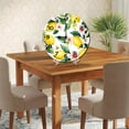 thumbnail image 5 of ZXCXRQFa Green Leaf Lemon Round Wood Wall Clock, 10 Inch Battery Operated Analog Quiet Desk Clock for Home,Kitchen,Office,School,Bathroom, 5 of 7