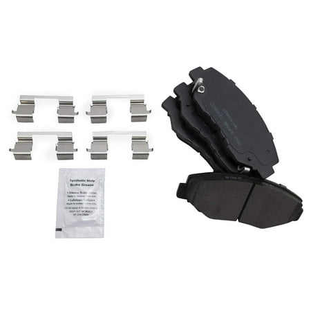 TRQ Front Brake Pads Ceramic Fits Select 2013-2015 Acura ILX 2003-2017 Honda Accord 2012-2021 Civic 2002-2016 CR-V 2016 CR-Z 2003-2011 Element 2013-2014 Fit 2003-2008 Pilot