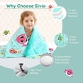 thumbnail image 5 of Sivio 5 lbs Weighted Blanket for Kids, 36 x 48 inches Green Shark Super Soft Crystal Velvet & Minky Dots Reverise Heavy Throw Blankets, 5 of 8
