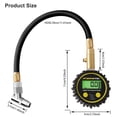 thumbnail image 4 of Digital Tire Pressure Gauge 200 PSI,ATsafepro Car Tire Pressure Gauge with Flexible Hose and Backlight LCD Display,Digital Pressure Gauge Certified ANSI B40.1 Accurate for Car, Truck, SUV, Motorcycle, 4 of 7