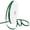 Hunter Green, variant on LEEQE Ribbon Double Face Beige Satin 1/4 Inch 50 Yards