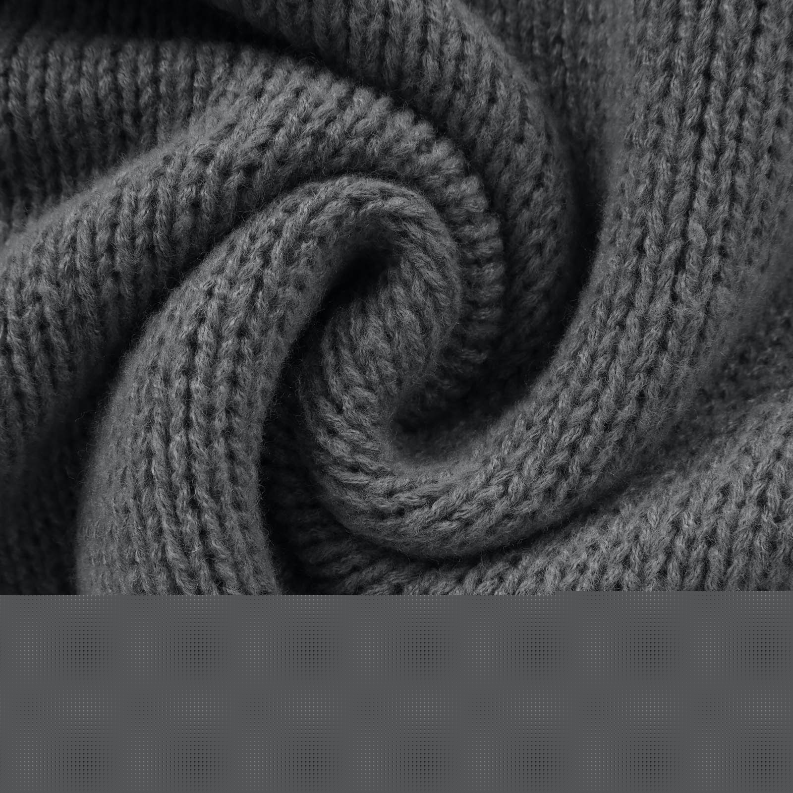 thumbnail image 4 of Hot6sl Womens Solid Color Casual Loose Sweater High Neck Sweater, 4 of 6