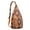 Orange-2, variant on Bohemian Rustic Sling Backpack – Crossbody Chest Bag