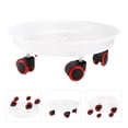 thumbnail image 2 of EeaseCA 1Pc Universal Wheel Flowerpot Base Flower Pot Holder Water Storage Tray (White), 2 of 8