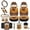 yellow, variant on HUIACONG Wolf Print Car Seat Protector Full Set 12 Pcs Anti-Slip Car Wheel Protector Fashionable Auto Seat Belt Cover Trash Can for Car Car Storage Box Car Coasters Universal Fit Car Accessories