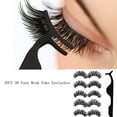 3D Eyelashes Handmade Thick Cluster False Eyelashes Black Bare Gothic