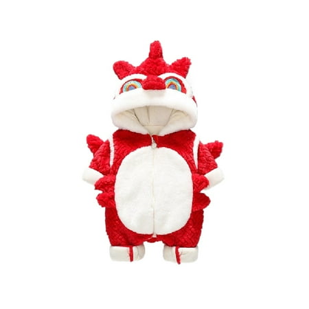 

Chinese New Year Year Year of the Dragon Baby Boys and Girls Festive Cute jumpsuit for going out