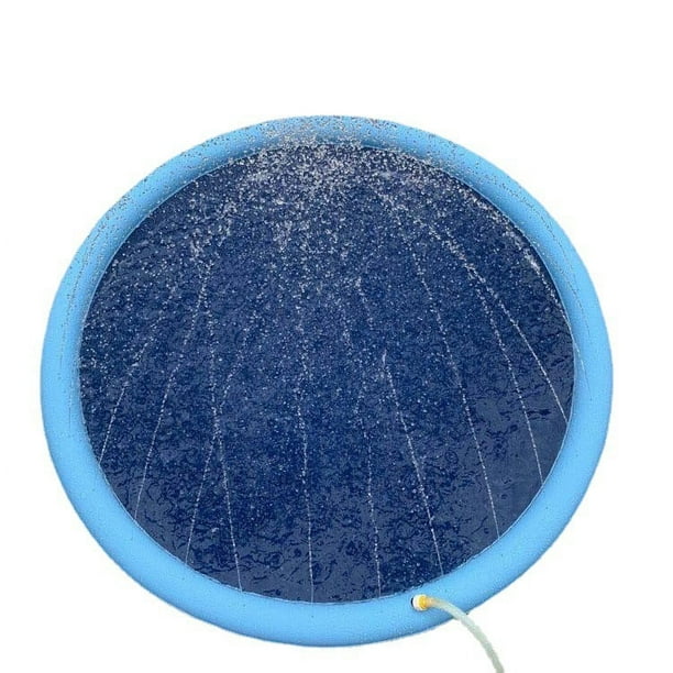 Almohadilla antisalpicaduras antideslizante para niños y perros, juguetes de agua al aire libre de verano para piscina con aspersor grueso - Juego divertido en la fuente del patio trasero (6
