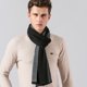thumbnail image 5 of Bufanda de invierno para hombre Bufanda de cachemira a cuadros larga suave y cálida, 5 of 6