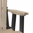 thumbnail image 3 of Pemberly Row Balançoire Double Côtière en Résine avec Table Centrale, Noire, 3 of 6