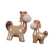 thumbnail image 4 of Juego de 2 estatuas de caballos de , colección de escritorio, manualidades, decoración de mesa versátil para dormitorios, armarios, ligero, 4 of 9