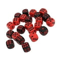 thumbnail image 4 of 48PCS Dados de 6 caras Juego de mesa impermeable de plástico negro y rojo Juego de dados para bares de fiesta Club, 4 of 14