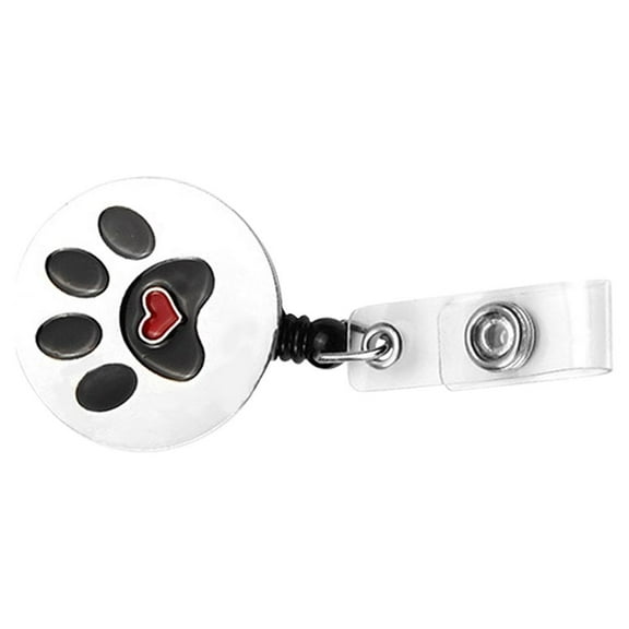 Bulk Badge Reel Paw Print Work Accessories Daily Use Holder Nurse