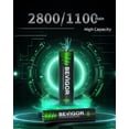 thumbnail image 2 of Baterías recargables + Cargador Bevigor AA 2800 mAh x4 + AAA 1100 mAh x4, 2 of 7